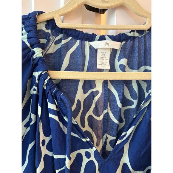 NWOT H&M sea scene coral kaftan small, $100 - Picture 4 of 7